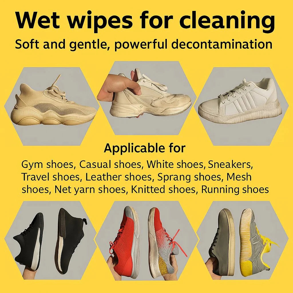 Instant Shoe Cleaning Wipes (Pack of 2)