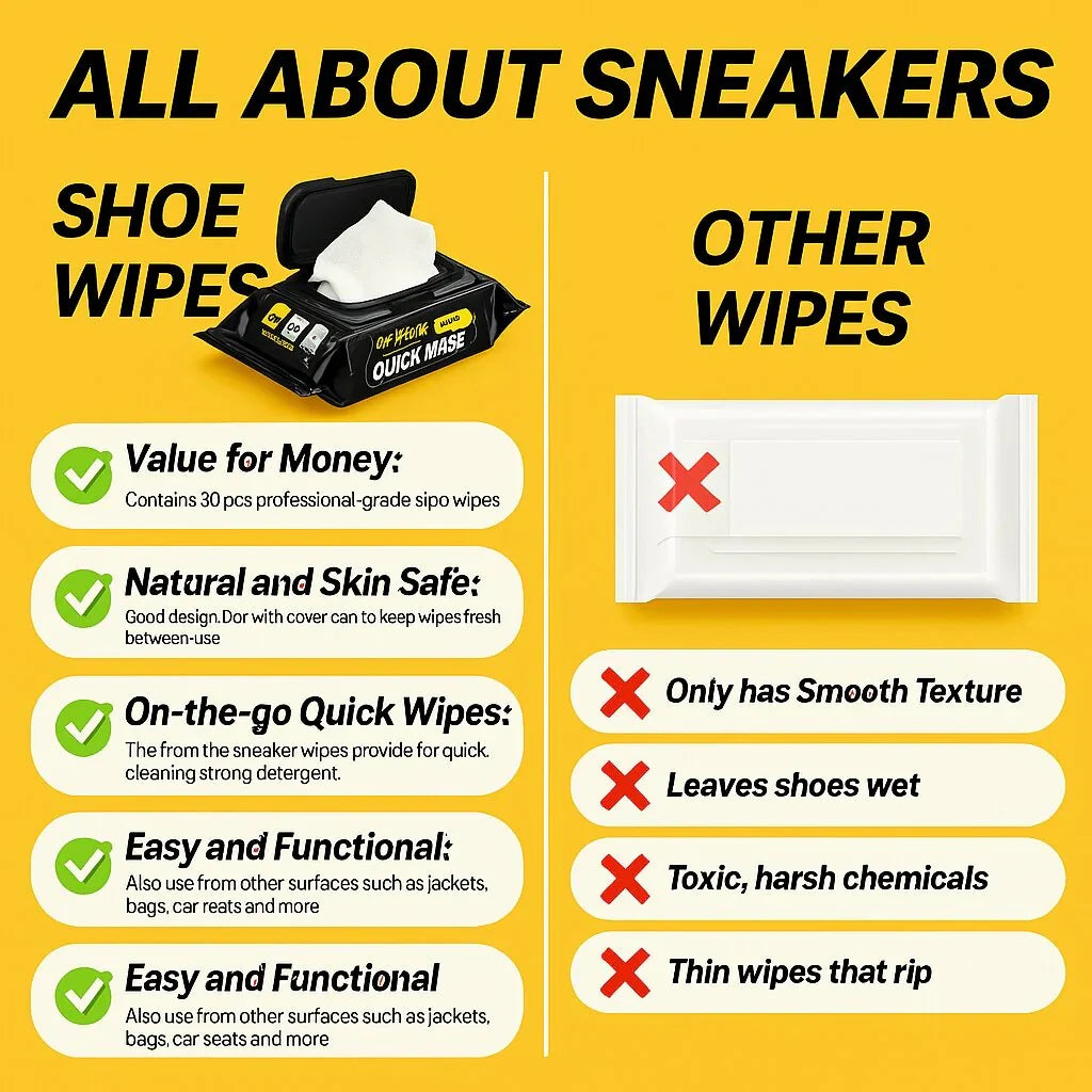 Instant Shoe Cleaning Wipes (Pack of 2)