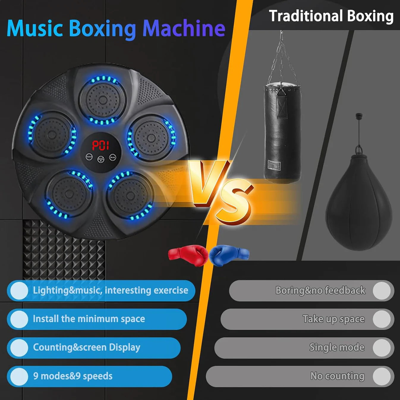 Wall Mounted Music Boxing Machine - Electronic