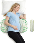 Pregnancy Pillows for Sleeping, Pregnancy Wedge Pillow for Side Sleeping, Pillow Support for Belly, Back and Hips Relief, Breathable and Adjustable W-Shaped Pillows for Pregnant Women