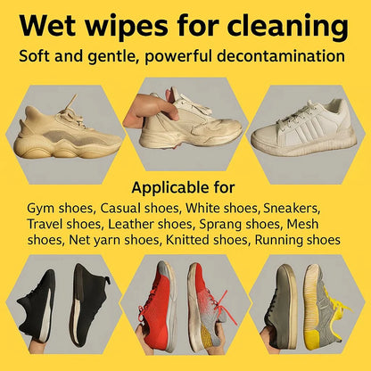 Instant Shoe Cleaning Wipes (Pack of 2)